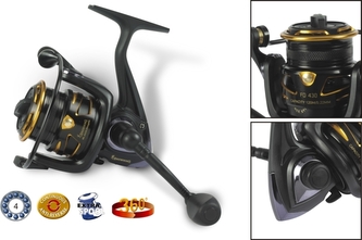 Rybářský naviják s přední brzdou - Black Magic FD FD 430