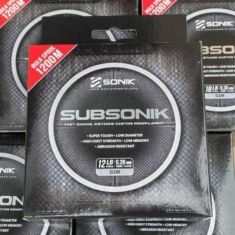 SONIK: Vlasec Sub Clear 0,31mm 15lb 1200m