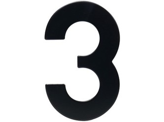 číslo domovní č.3 95mm nerez ČER