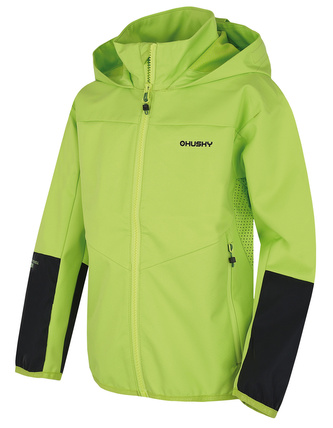 Dětská softshell bunda Sonny K jasně zelená - 152