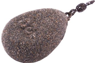 Rybářská zátěž v barvě přírodní kámen s obratlíkem hmotnost 100g / 2ks