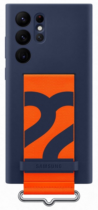 Samsung Silicone Cover with Strap S22 Ultra, Navy