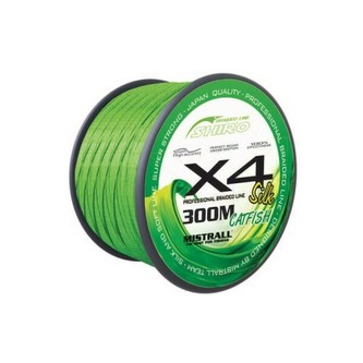 Pletená šňůra Green catfish 300m průměr: 0,70 mm