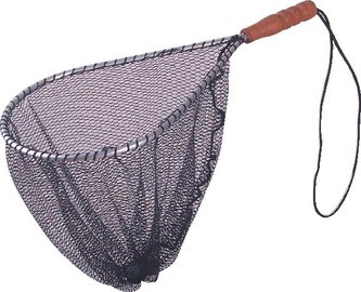 Raketový podběrák s dřevěnou rukojetí délka 52cm/šírka 26cm/oko 6x6mm