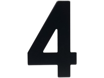 číslo domovní č.4 95mm nerez ČER