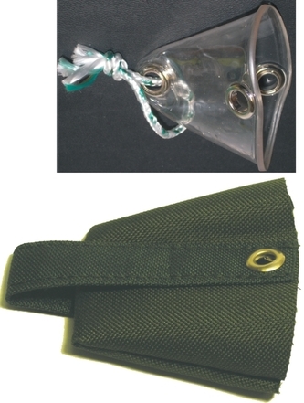 Košík na rybářsky prak plátený plastový