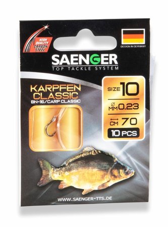 Návazec na kapry Karpfen Classic vel. 8, 10 ks/bal