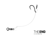 Návazec THE END CHOD Rig 4ks - 6cm / 0.45mm/#6