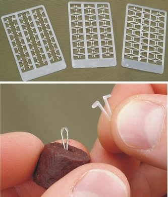 Peletové zarážky 2ks velikost L, hnědé