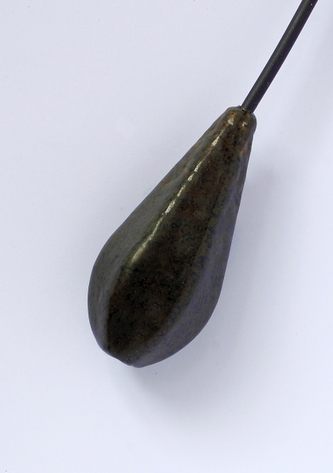 Rybářská zátěž průběžná HRUŠKA / pear váha 110g/1k