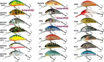 Salmo rybářské woblery Hornet H5S barva GFP