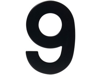 číslo domovní č.9 95mm nerez ČER