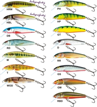 Rybářské woblery Minnow M5F barva RBD