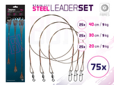 Set ocel. lanek BOMB! S obr. a karab. / 7 vláken - 75x /20,30,40cm/12kg