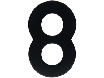 číslo domovní č.8 95mm nerez ČER