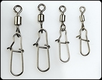 Rolling swivel with nice snap - Obratlík s karabínou velikost 8/10ks