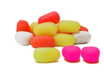 Nástraha - umělá mega kukuřice - plovoucí 10ks barva fluo růžová, 10x13mm