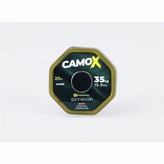 RIDGEMONKEY: Šňůrka Connexion CamoX Soft Coated Hooklink 35lb 20m