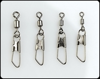 Rolling swivel with safet snap - Obratlík s karabinou velikost 10 / 10ks