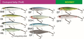 Rybářské woblery THRILL TH7 barva SFF