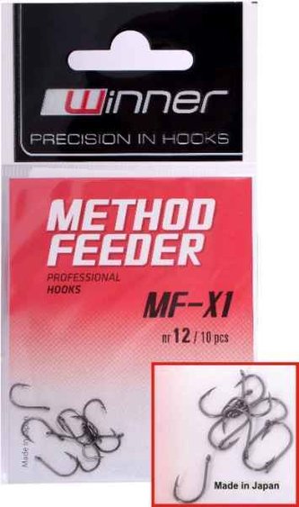 Háček - Matt Finish Method Feeder Hook Classic 10ks velikost: 12