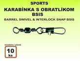 Karabinka s obratlíkem BSIS - 10ks v balení velikost 10 / 13kg
