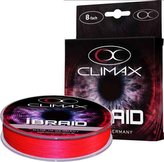 Pletená šňůra Climax iBraid Fluo-červená 135m Průměr: 0,08mm / 6kg