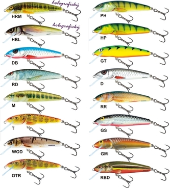 Rybářské woblery Minnow M6S barva GM Rybářské woblery Minnow M6S barva GM