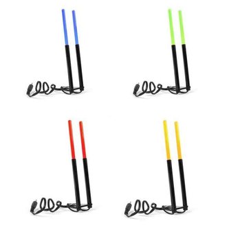 Držák prutu - svítící - výška 15cm Žltá LED