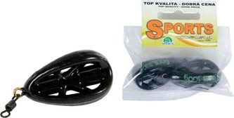 METHOD 3 ribbed krmítko pogumované s obratlíkem 2ks Hmotnost: 100g