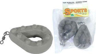 Olovo Gripp carp závěsný s.obr. barvený 2ks závěsný 50g