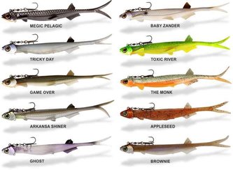 Gumové nástrahy Quantum Pelagic Shad Set 1ks 60g / 21cm Barva: The monk