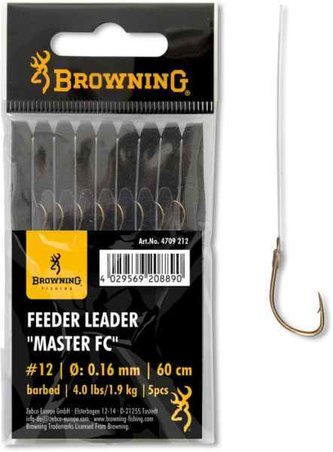 Feeder návazec Feeder Leader MASTER FC 0,12mm/1,10kg háčik #18
