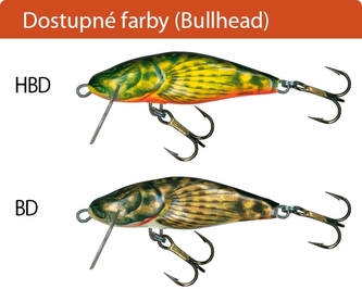 Rybářské woblery BULLHEAD BD6S barva HBD