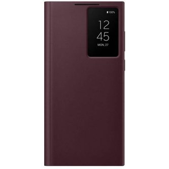 Samsung Smart Clear View Cover S22 Ultra, Burgundy