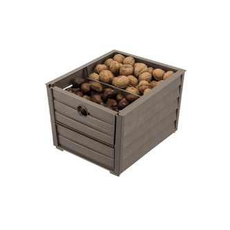 BAMA Box na zeleninu a ovoce, šedohnědý