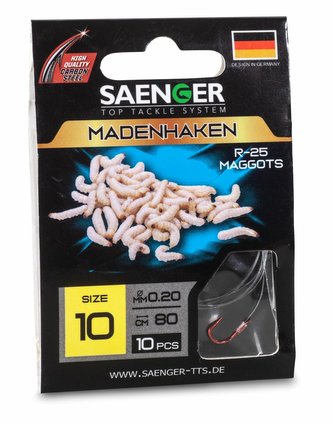 Návazec na chytání s červy Madenhaken R-25 vel. 12, 10 ks/bal
