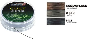 šňůra 15m - SKIN Braid Camou Brown - 30lbs / 15m