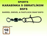 Karabinka s obratlíkem BSFS - 10ks v balení velikost 12 / 11kg