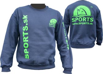 Mikina Gildan s logem - modrá velikost XXL