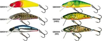 Rybářské woblery BULLHEAD BD6F barva SHS
