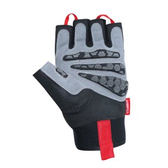 Fitness rukavice XTR gel - Chiba - Velikost: M - černá - šedá