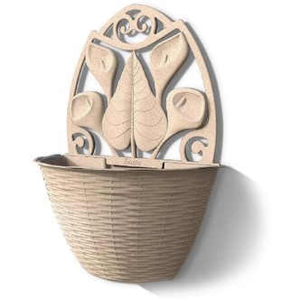 BAMA Závěsný květináč GERLA, světle hnědá, 32cm