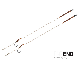 Návazec THE END Boilie rig / 2ks - 20cm/25lbs/#6