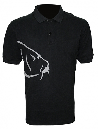 Tričko Carp Polo T-Shirt Black Velikost L