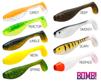 Umělá nástraha BOMB! Fatty / 5ks - 12cm/NEON