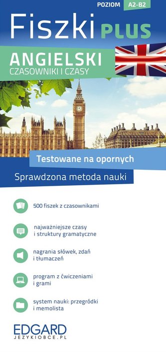 Angielski Czasowniki i czasy Fiszki PLUS Angielski Czasowniki i czasy Fiszki PLUS