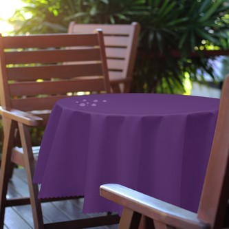 Venkovní kulatý ubrus GARDEN fialová, O 150 cm Mybesthome