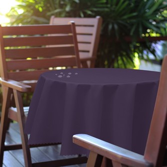 Venkovní kulatý ubrus GARDEN tmavě fialová, O 150 cm Mybesthome