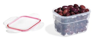 DÓZA "EASY MATCH" OBDÉLNÍKOVÁ 800ML, ČERVENÁ